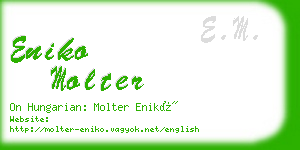 eniko molter business card